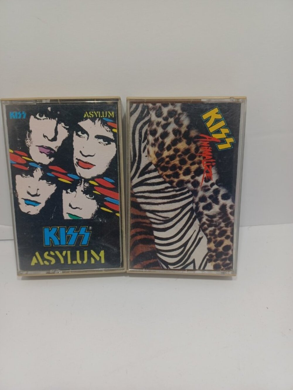 KISS  Cassette Tape Lot Of 2 "Asylum"  Animalize Vintage Collector Cassette